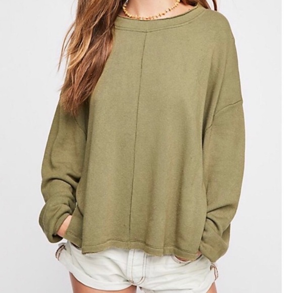 Free People Sweaters - NWT Free People Be Good Terry Pullover